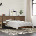 vidaXL Ramka łóżka Dąb wędzony 80 x 200 cm Drewno inżynieryjne