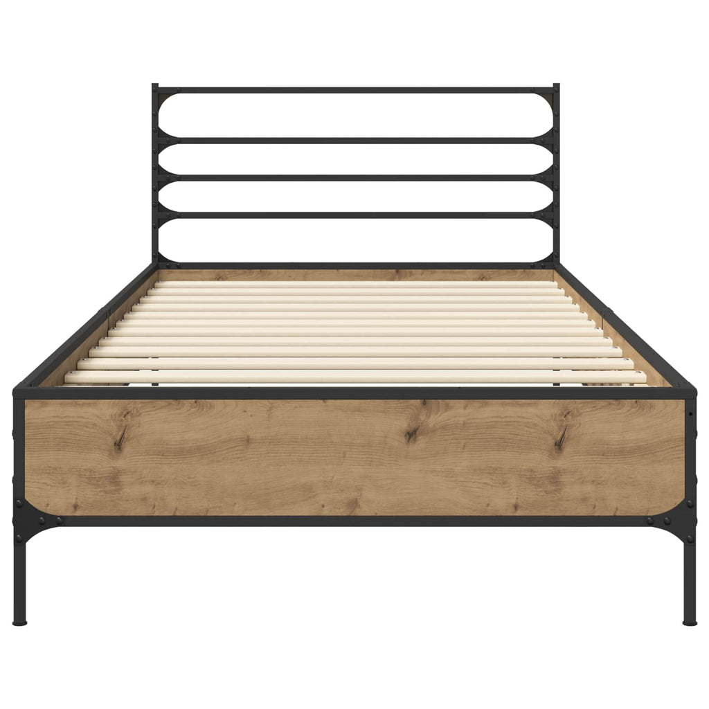vidaXL Ramka łóżka Dąb artisian 80 x 200 cm Drewno inżynieryjne