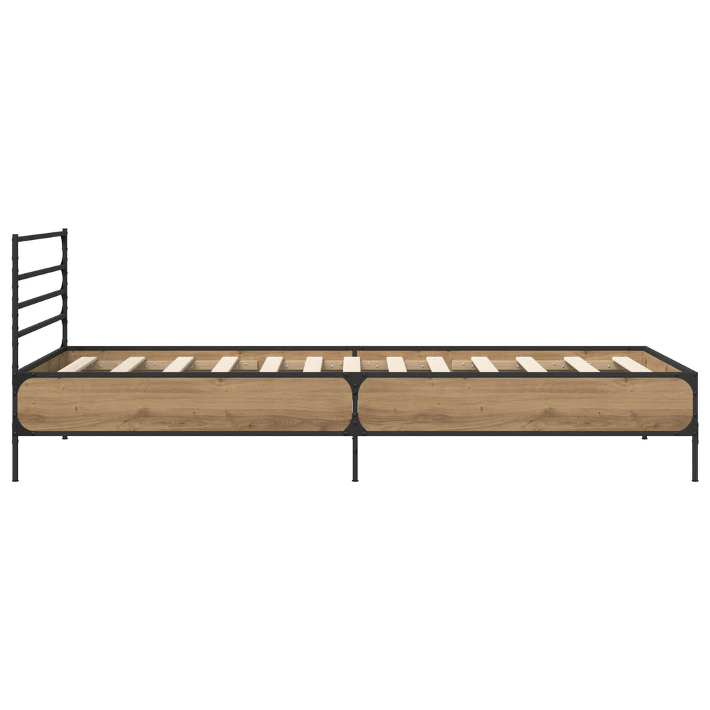 vidaXL Ramka łóżka Dąb artisian 80 x 200 cm Drewno inżynieryjne