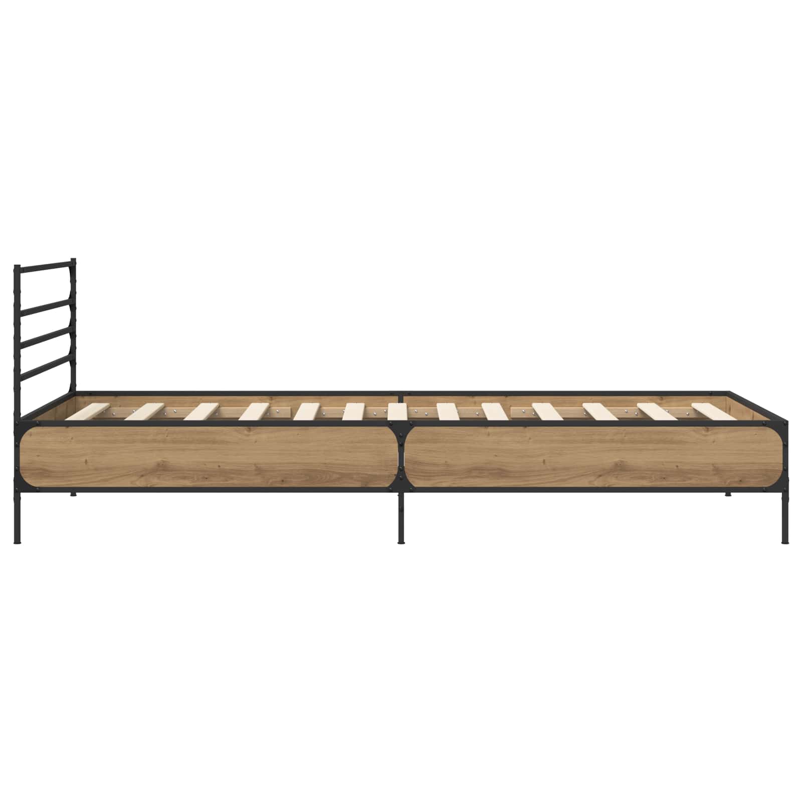 vidaXL Ramka łóżka Dąb artisian 80 x 200 cm Drewno inżynieryjne
