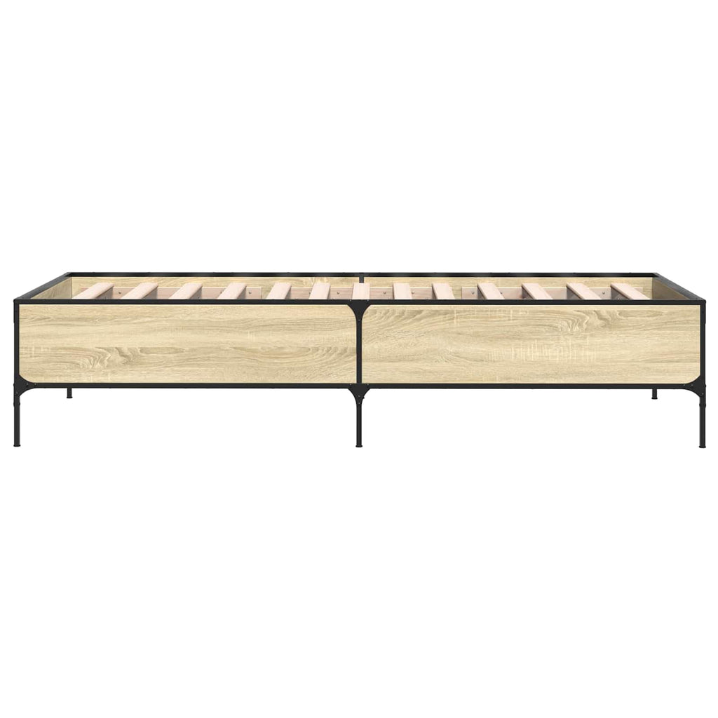 vidaXL Ramka łóżka dąb Sonoma 80 x 200 cm Drewno inżynieryjne
