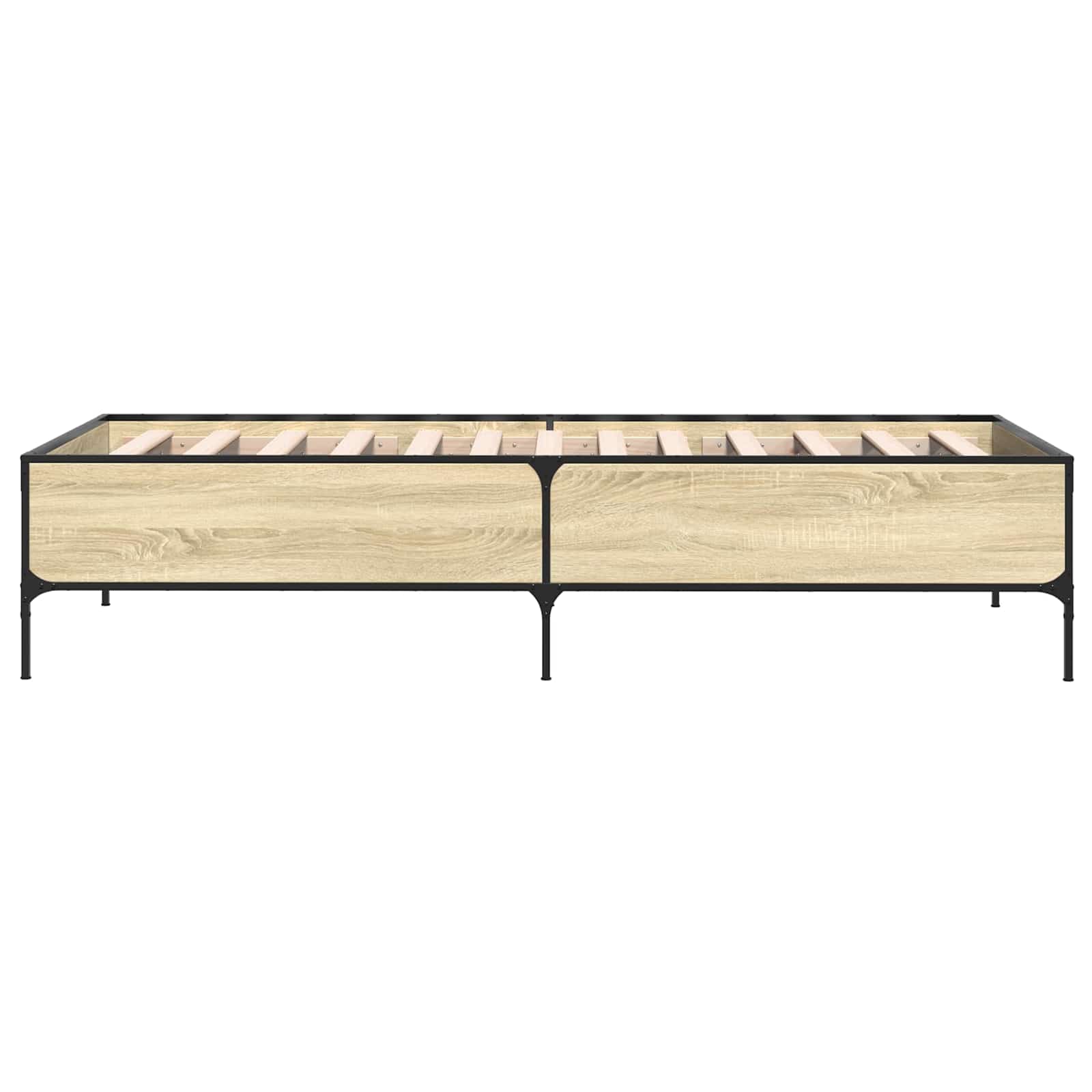 vidaXL Ramka łóżka dąb Sonoma 80 x 200 cm Drewno inżynieryjne