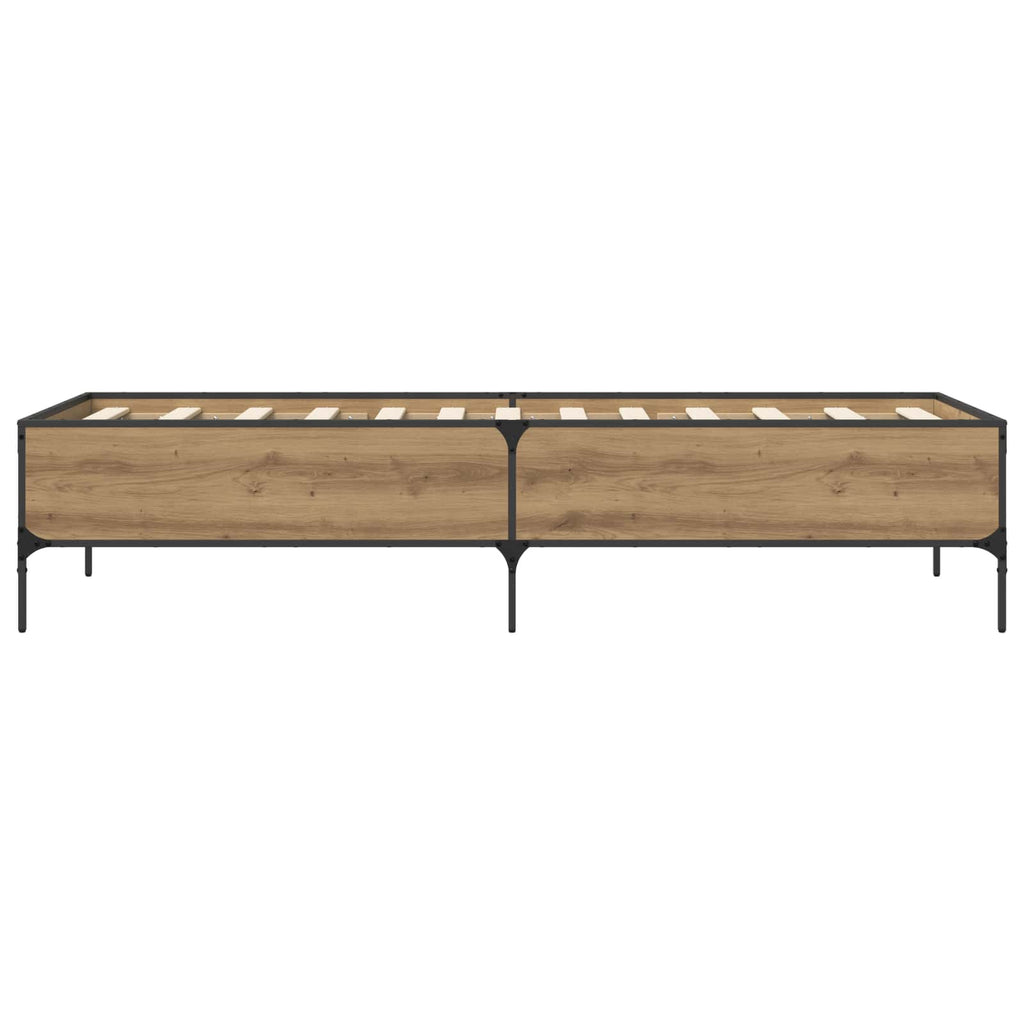 vidaXL Ramka łóżka Dąb artisian 80 x 200 cm Drewno inżynieryjne