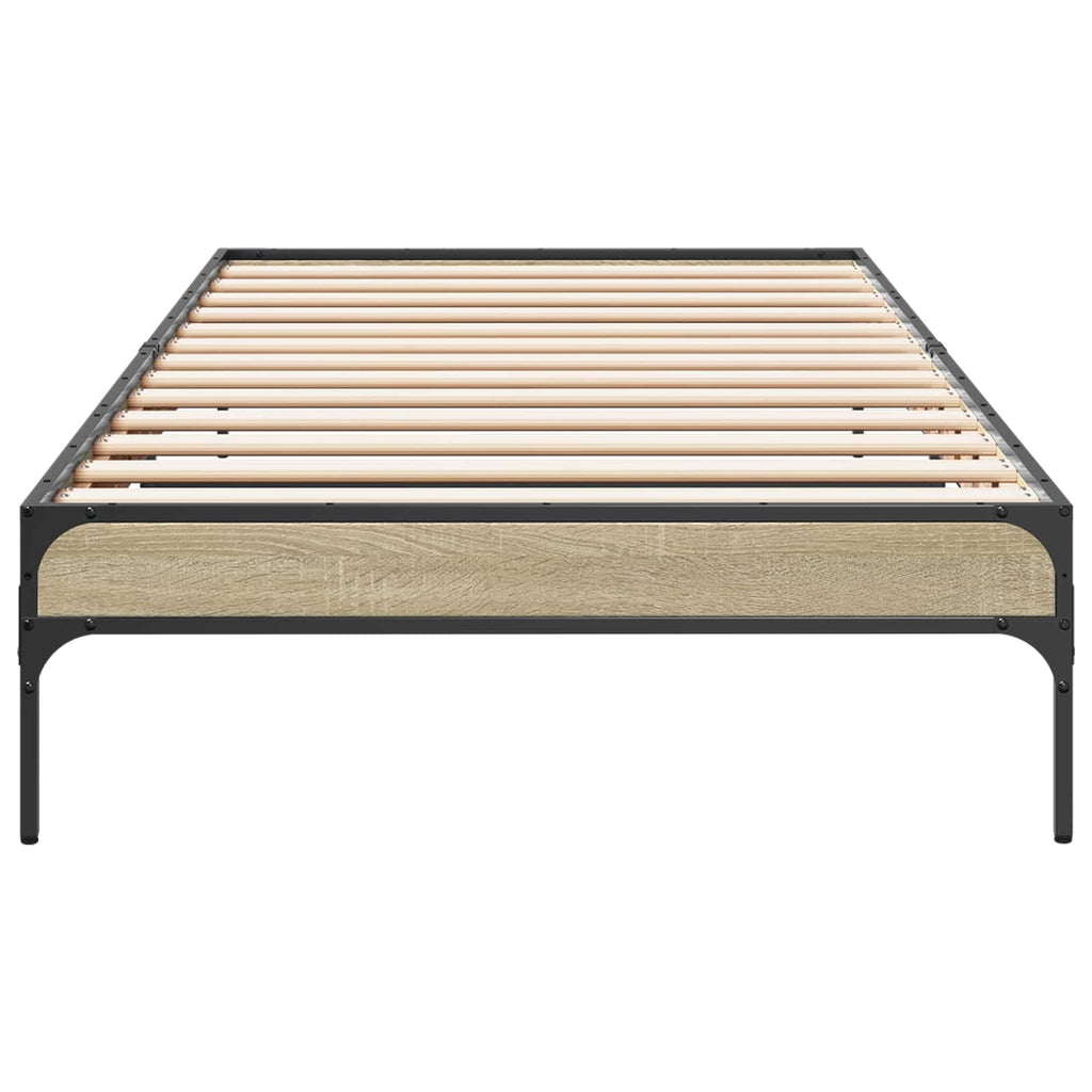 vidaXL Ramka łóżka dąb Sonoma 80 x 200 cm Drewno inżynieryjne