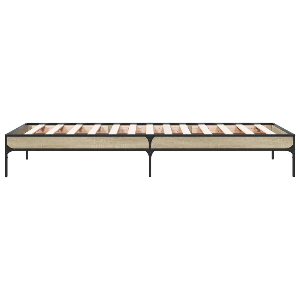 vidaXL Ramka łóżka dąb Sonoma 80 x 200 cm Drewno inżynieryjne