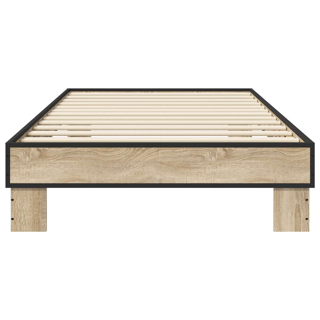 vidaXL Ramka łóżka dąb Sonoma 80 x 200 cm Drewno inżynieryjne
