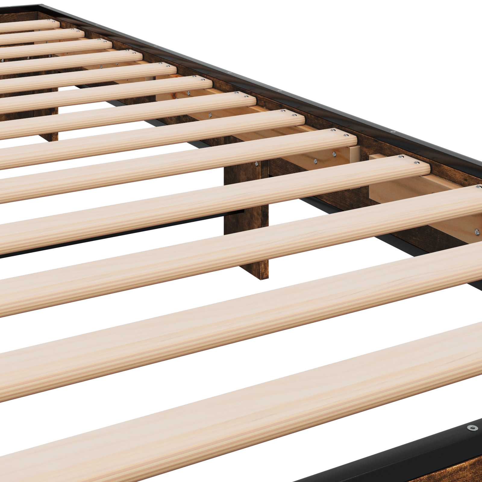 vidaXL Ramka łóżka Dąb wędzony 80 x 200 cm Drewno inżynieryjne