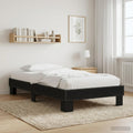 vidaXL Ramka łóżka Czarny dąb 80 x 200 cm Drewno inżynieryjne