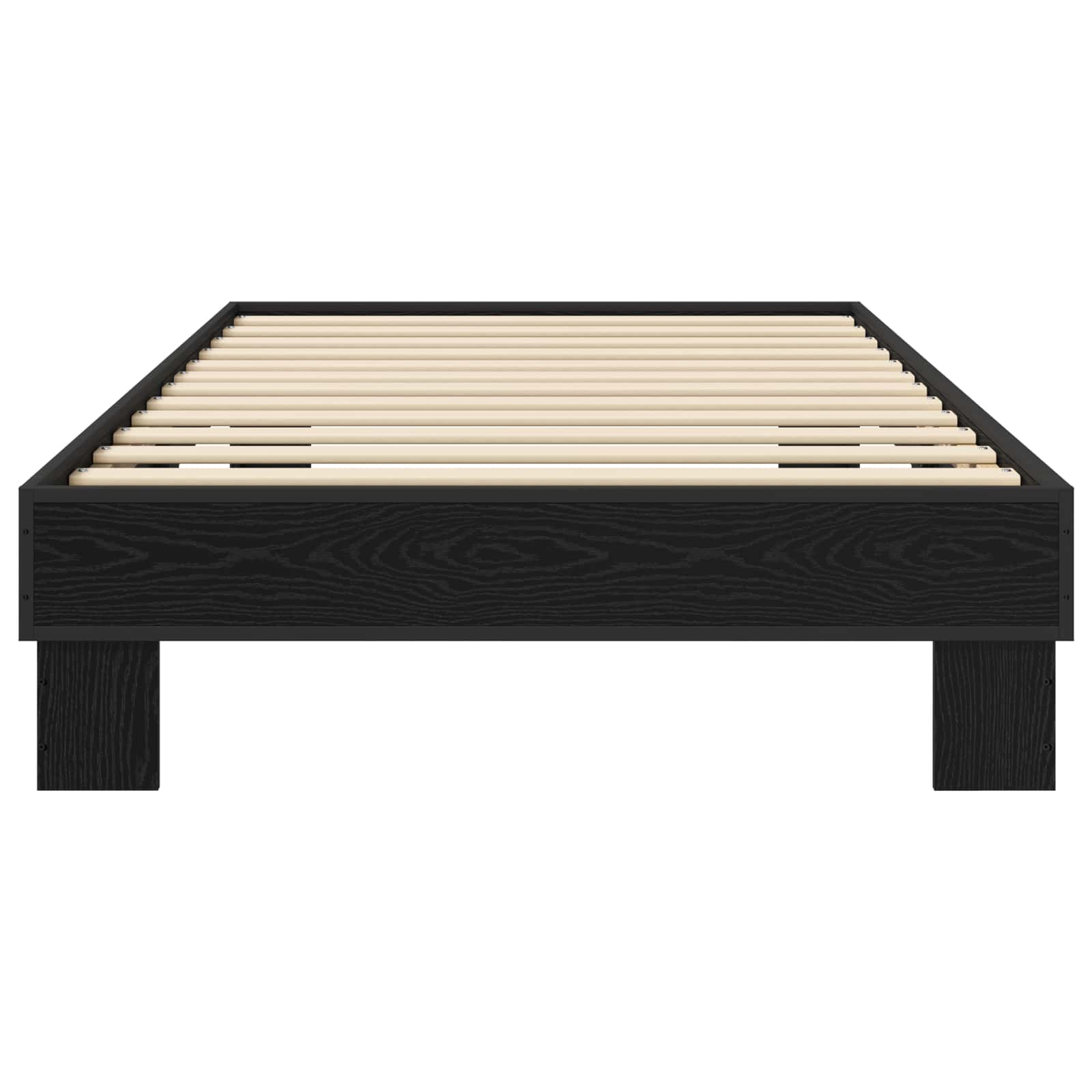 vidaXL Ramka łóżka Czarny dąb 80 x 200 cm Drewno inżynieryjne