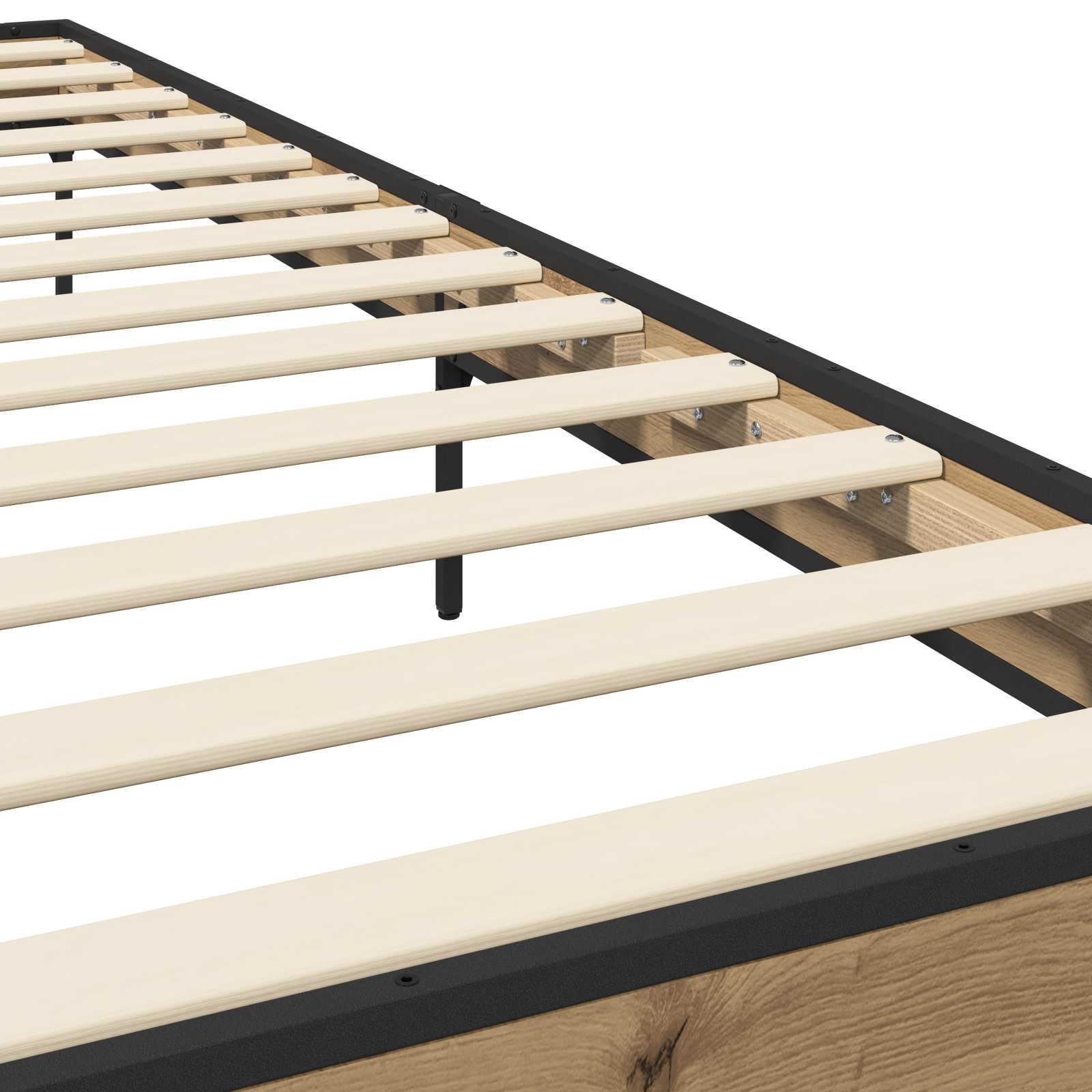 vidaXL Ramka łóżka Dąb artisian 80 x 200 cm Drewno inżynieryjne