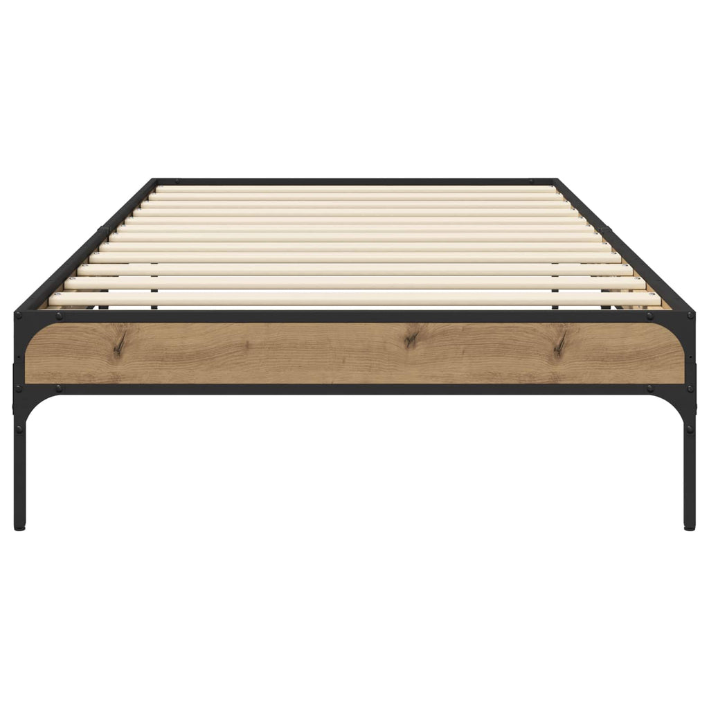 vidaXL Ramka łóżka Dąb artisian 80 x 200 cm Drewno inżynieryjne