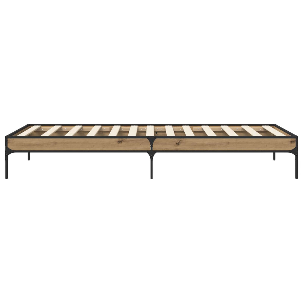 vidaXL Ramka łóżka Dąb artisian 80 x 200 cm Drewno inżynieryjne