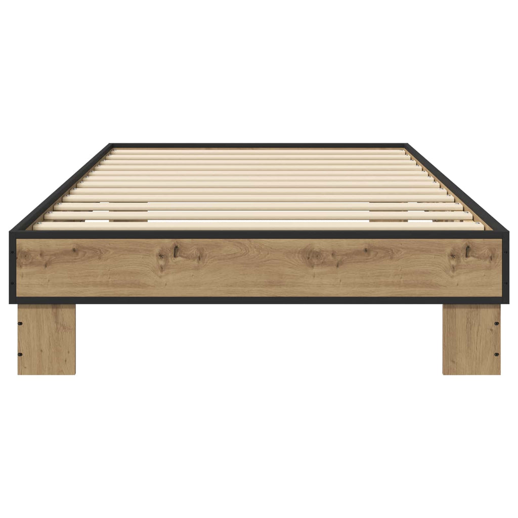 vidaXL Ramka łóżka Dąb artisan 80 x 200 cm Drewno inżynieryjne
