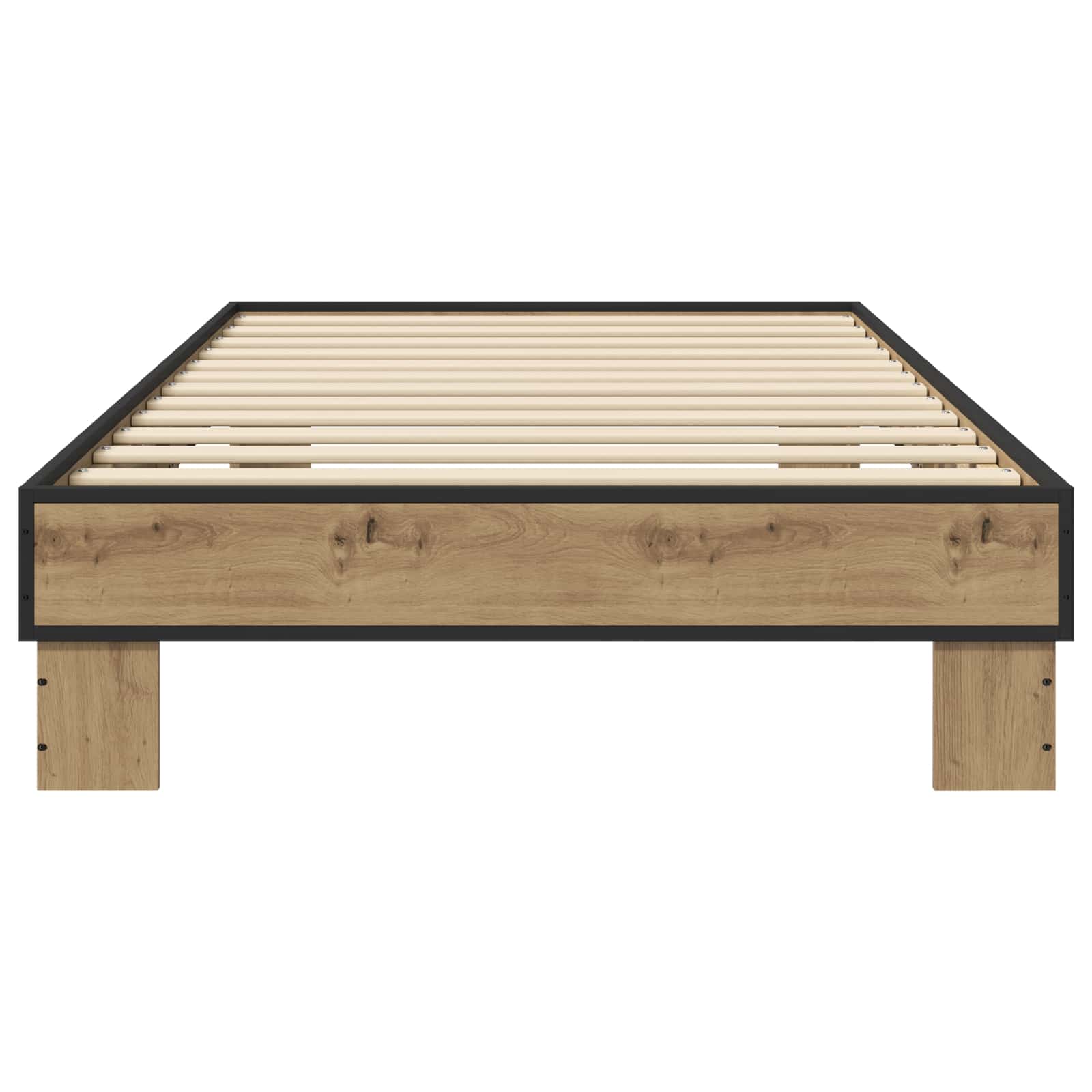 vidaXL Ramka łóżka Dąb artisan 80 x 200 cm Drewno inżynieryjne