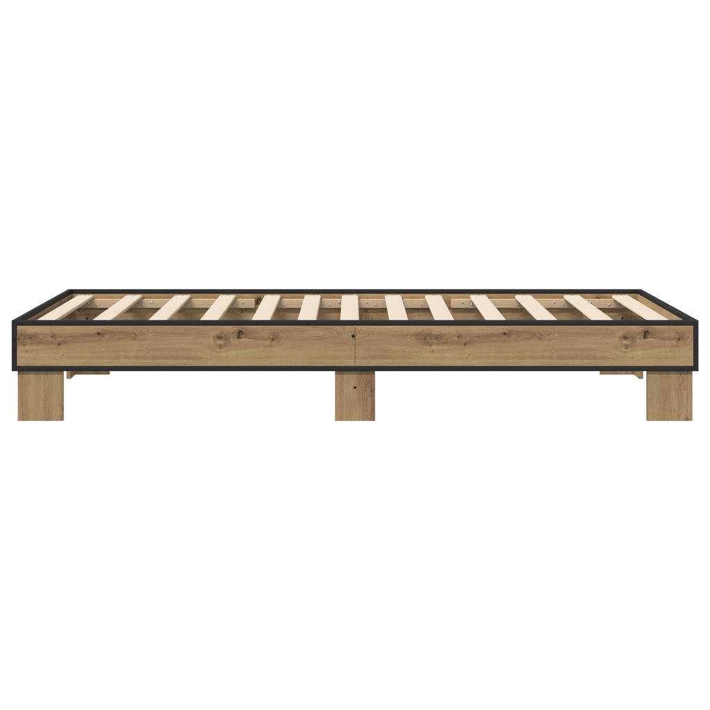 vidaXL Ramka łóżka Dąb artisan 80 x 200 cm Drewno inżynieryjne
