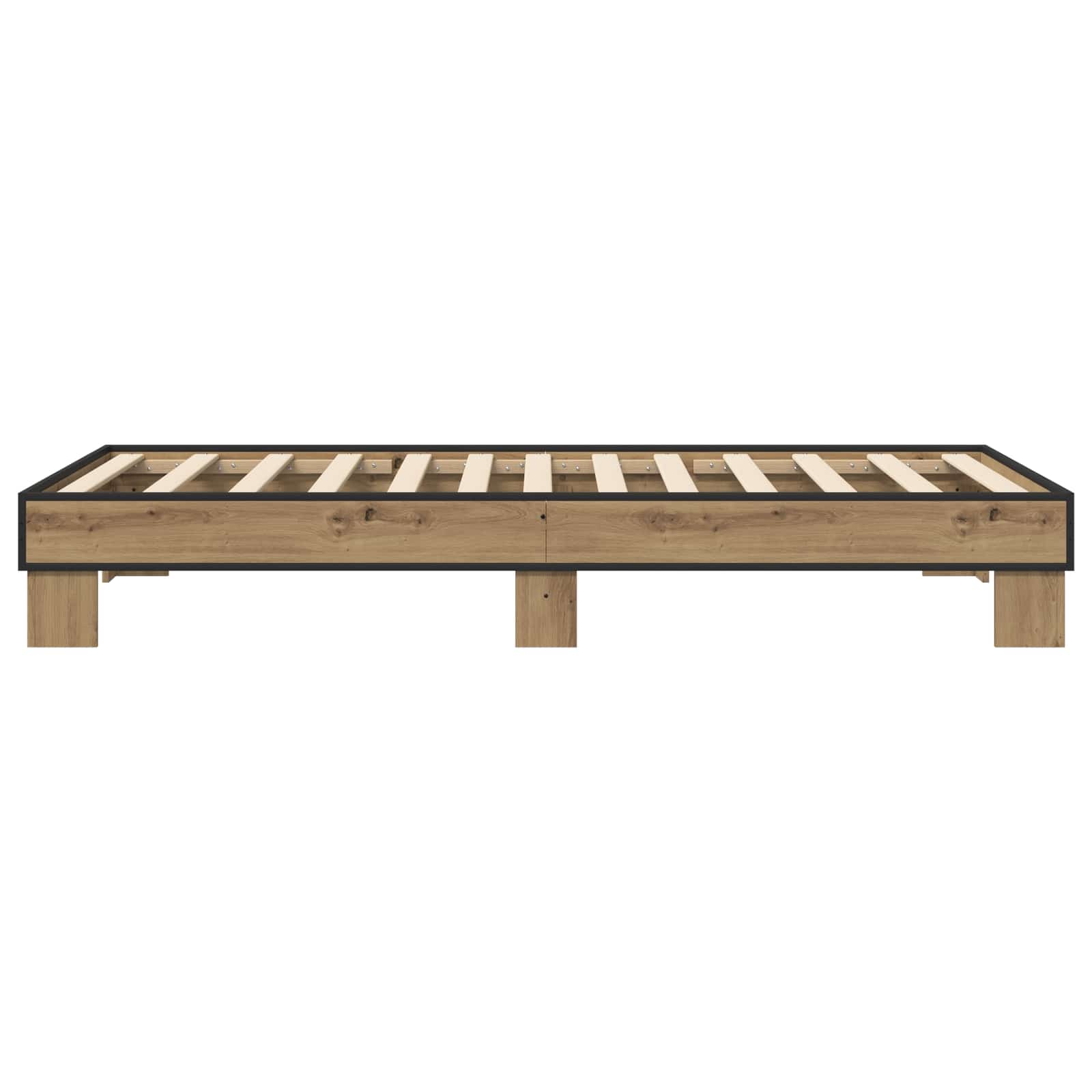 vidaXL Ramka łóżka Dąb artisan 80 x 200 cm Drewno inżynieryjne