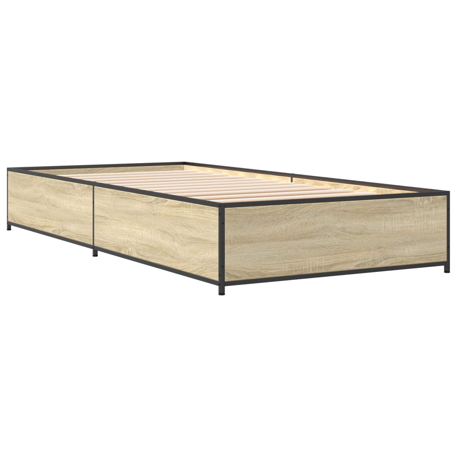 vidaXL Ramka łóżka dąb Sonoma 80 x 200 cm Drewno inżynieryjne