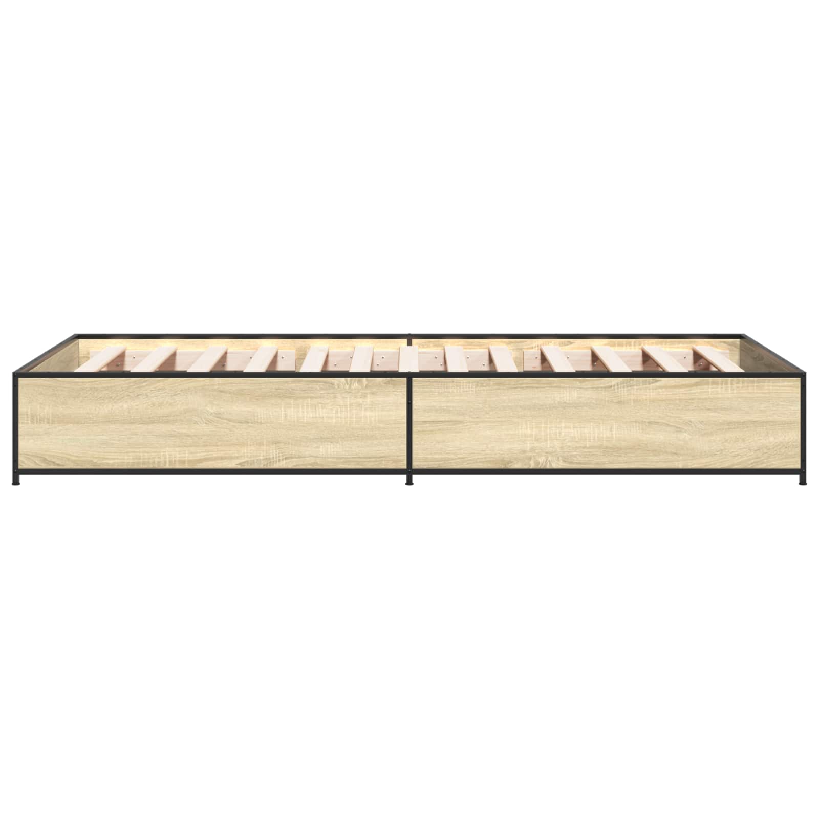 vidaXL Ramka łóżka dąb Sonoma 80 x 200 cm Drewno inżynieryjne