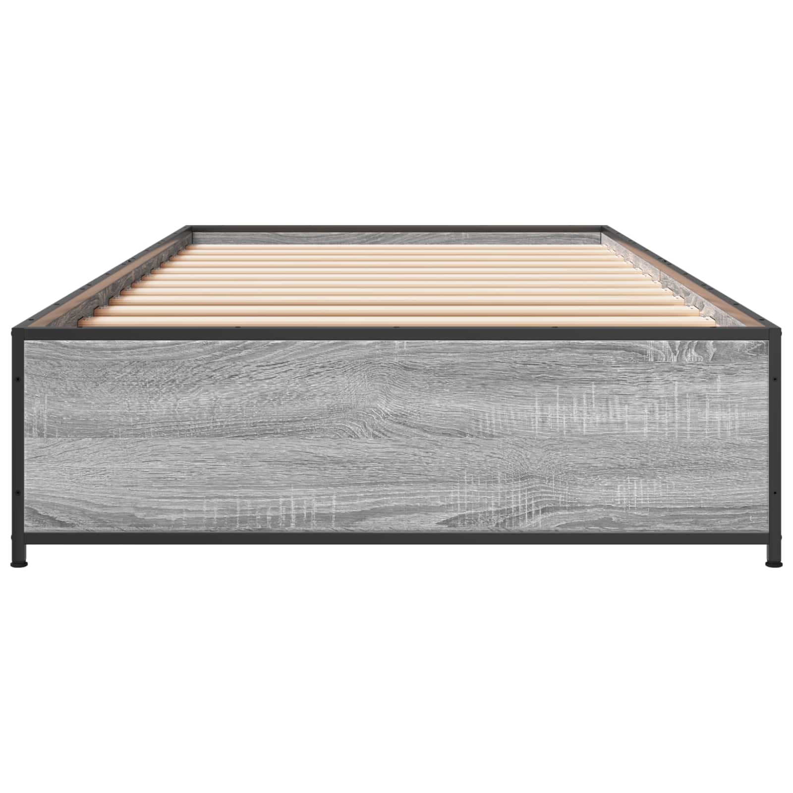 vidaXL Ramka łóżka Szary Sonoma 80 x 200 cm Drewno inżynieryjne