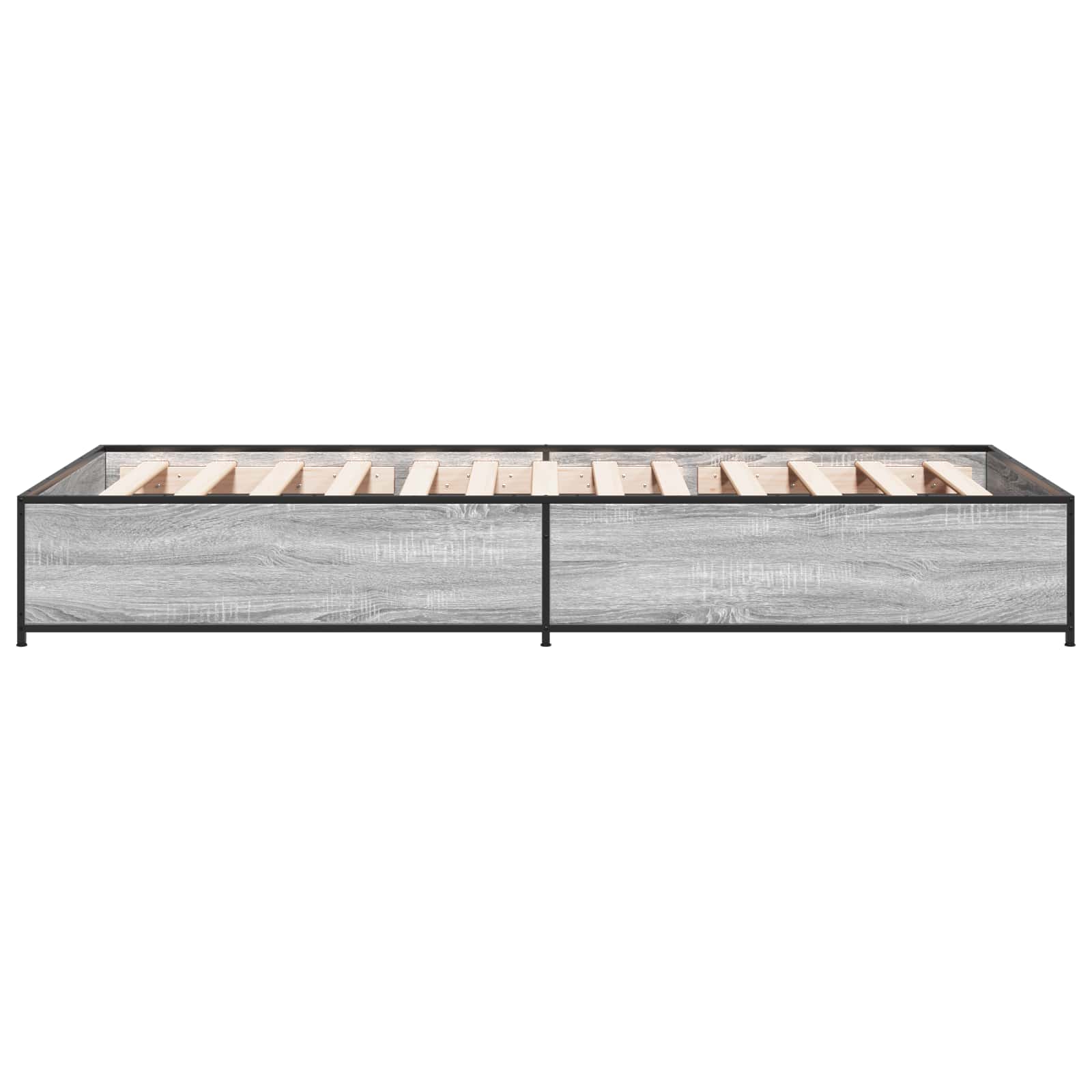 vidaXL Ramka łóżka Szary Sonoma 80 x 200 cm Drewno inżynieryjne