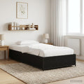 vidaXL Ramka łóżka Czarny dąb 80 x 200 cm Drewno inżynieryjne
