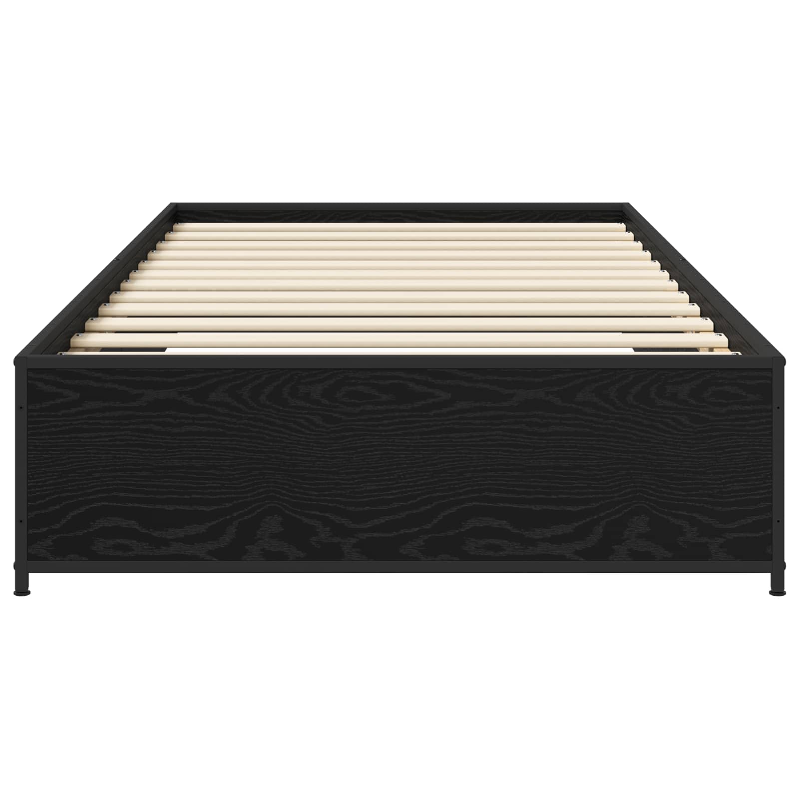 vidaXL Ramka łóżka Czarny dąb 80 x 200 cm Drewno inżynieryjne