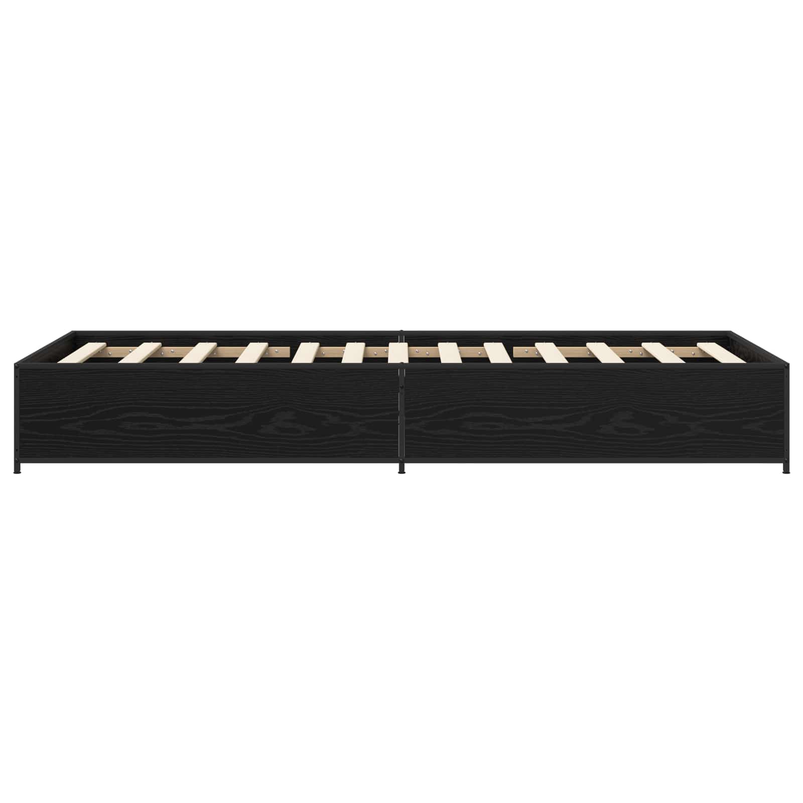 vidaXL Ramka łóżka Czarny dąb 80 x 200 cm Drewno inżynieryjne