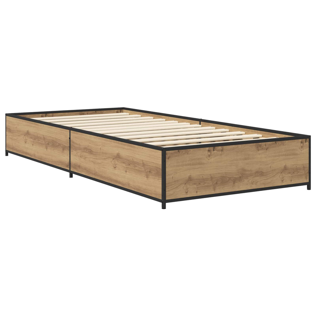 vidaXL Ramka łóżka Dąb artisan 80 x 200 cm Drewno inżynieryjne