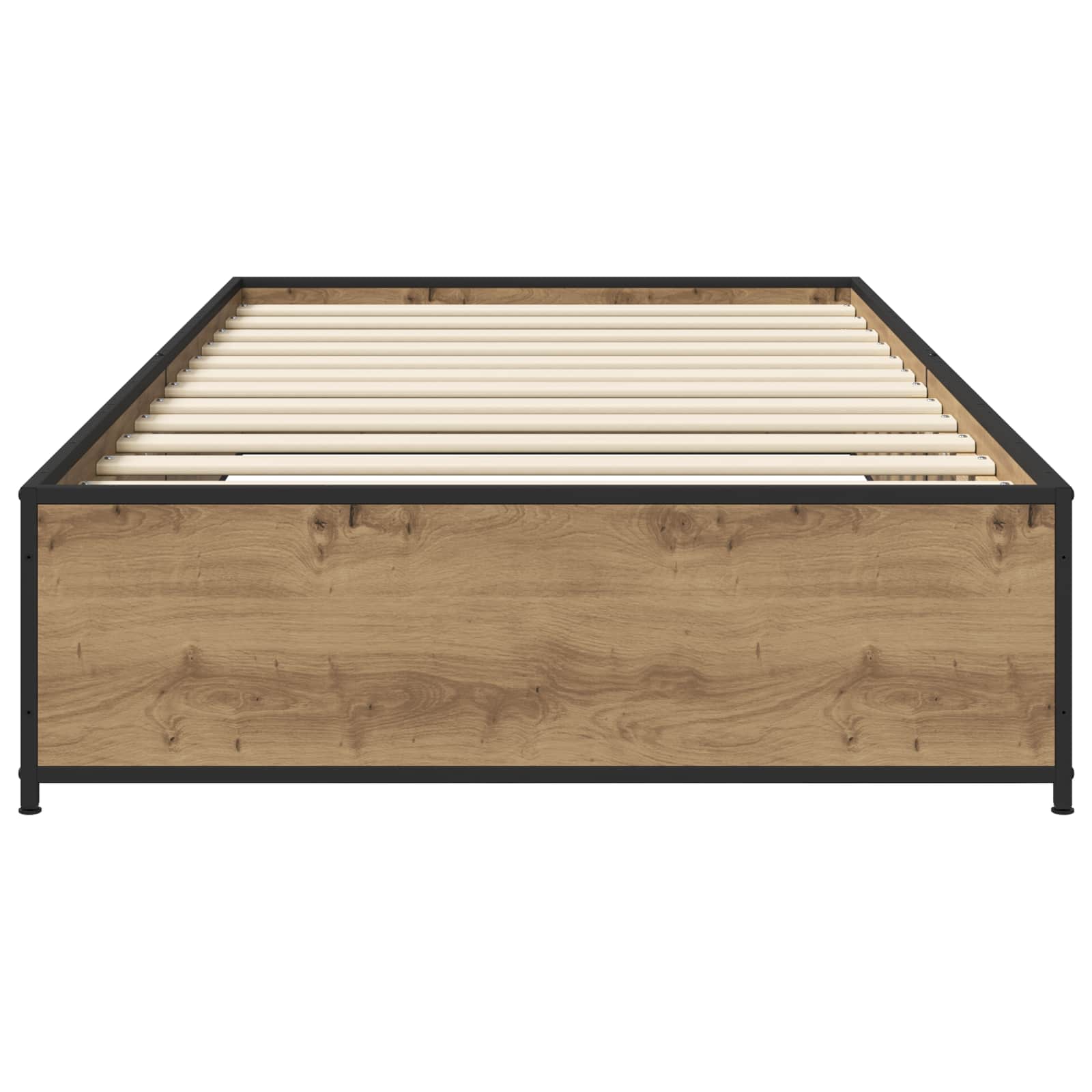 vidaXL Ramka łóżka Dąb artisan 80 x 200 cm Drewno inżynieryjne