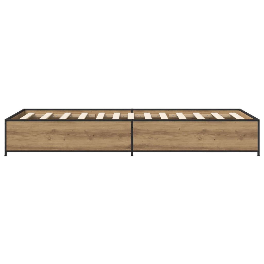 vidaXL Ramka łóżka Dąb artisan 80 x 200 cm Drewno inżynieryjne