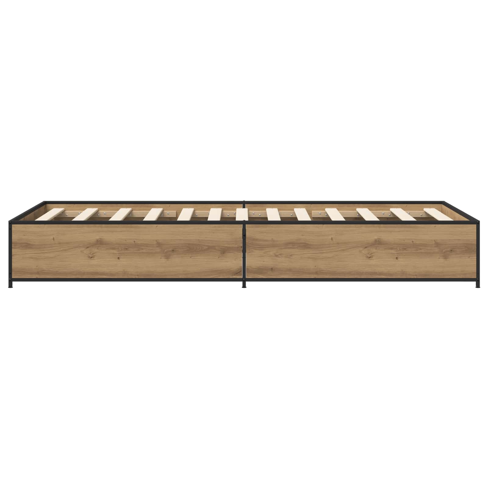vidaXL Ramka łóżka Dąb artisan 80 x 200 cm Drewno inżynieryjne
