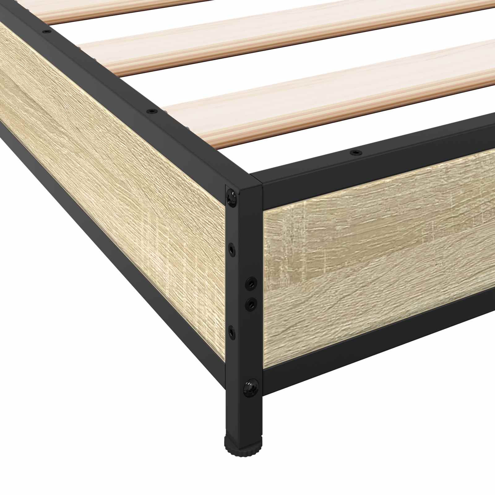 vidaXL Ramka łóżka dąb Sonoma 80 x 200 cm Drewno inżynieryjne