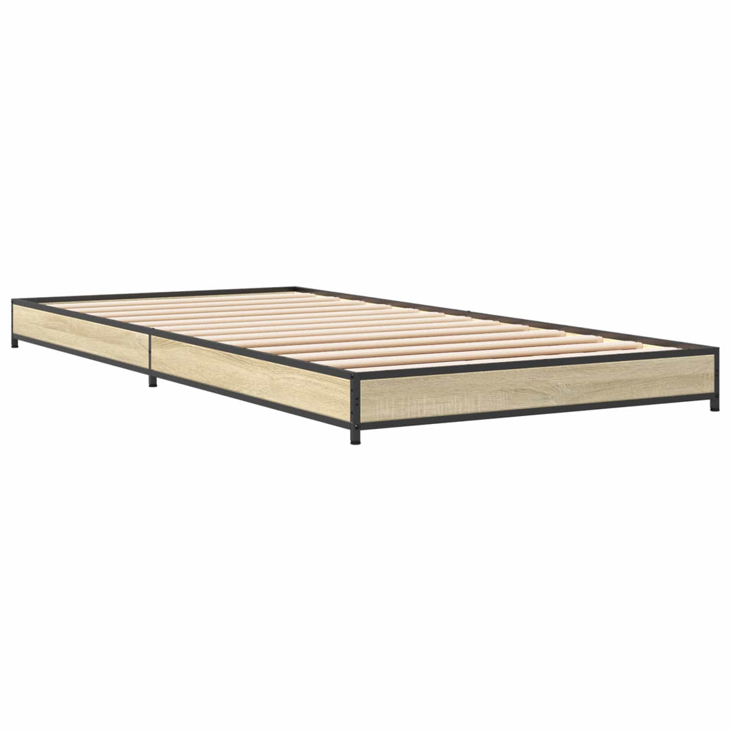 vidaXL Ramka łóżka dąb Sonoma 80 x 200 cm Drewno inżynieryjne