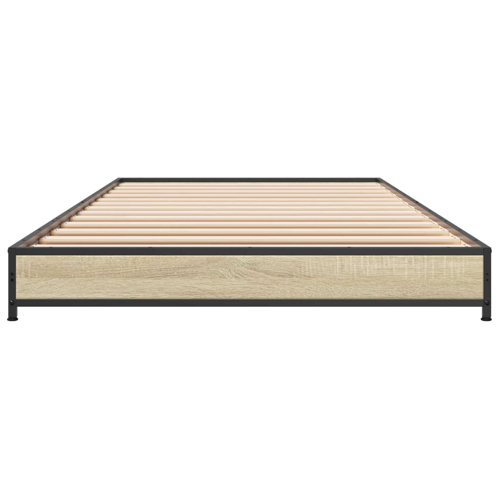 vidaXL Ramka łóżka dąb Sonoma 80 x 200 cm Drewno inżynieryjne