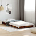 vidaXL Ramka łóżka Dąb wędzony 80 x 200 cm Drewno inżynieryjne