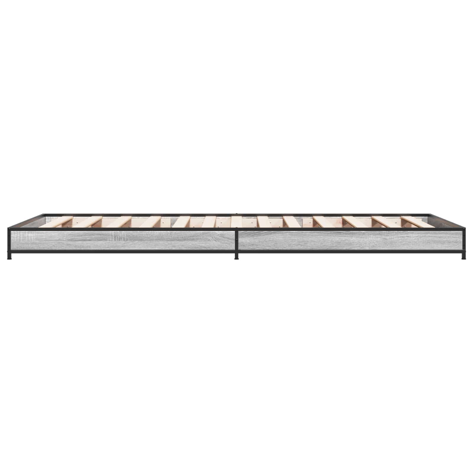 vidaXL Ramka łóżka Szary Sonoma 80 x 200 cm Drewno inżynieryjne
