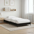 vidaXL Ramka łóżka Czarny dąb 80 x 200 cm Drewno inżynieryjne