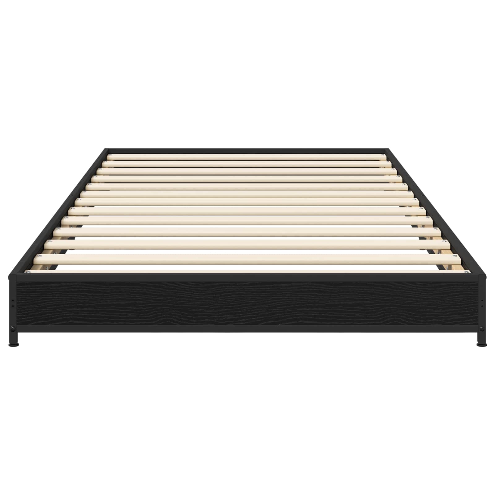 vidaXL Ramka łóżka Czarny dąb 80 x 200 cm Drewno inżynieryjne