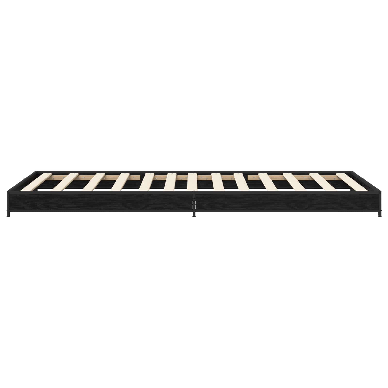vidaXL Ramka łóżka Czarny dąb 80 x 200 cm Drewno inżynieryjne
