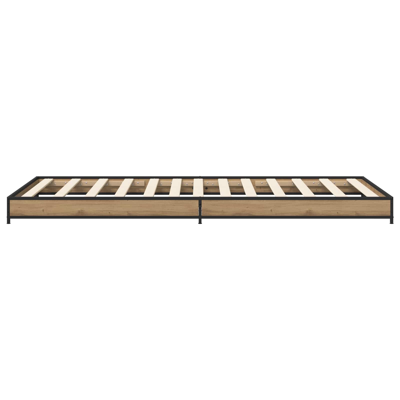 vidaXL Ramka łóżka Dąb artisan 80 x 200 cm Drewno inżynieryjne