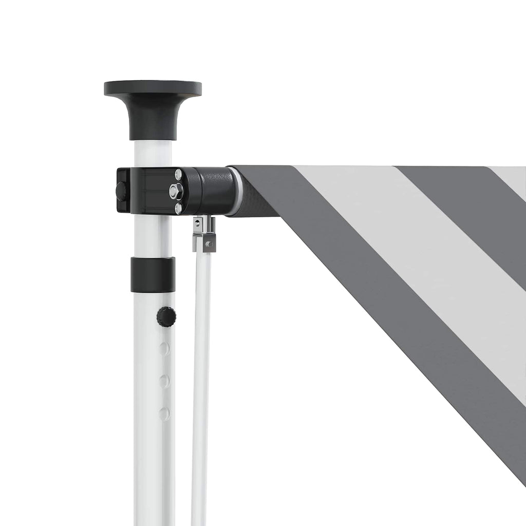 vidaXL Ręczna markiza zwijana Antracytowy i biały 150 cm
