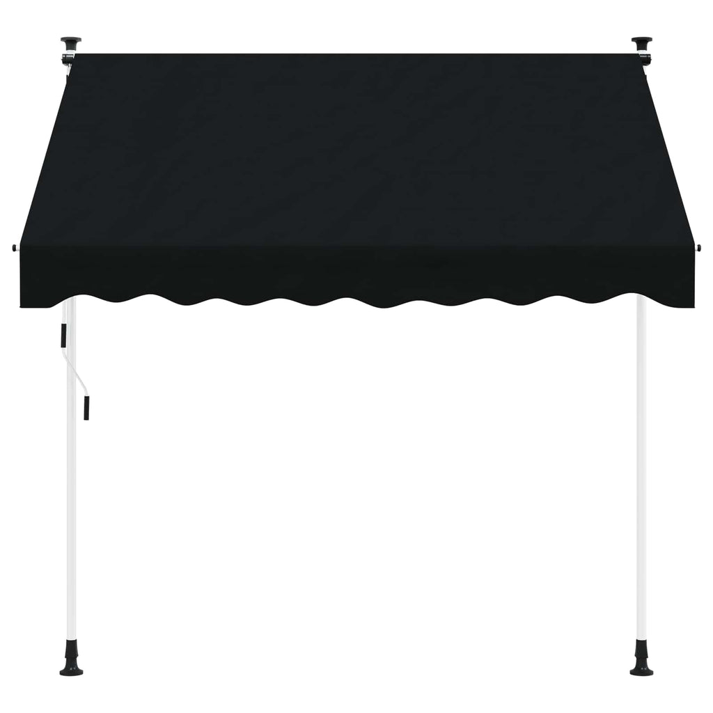 vidaXL Ręczna markiza zwijana Czarny 100 cm