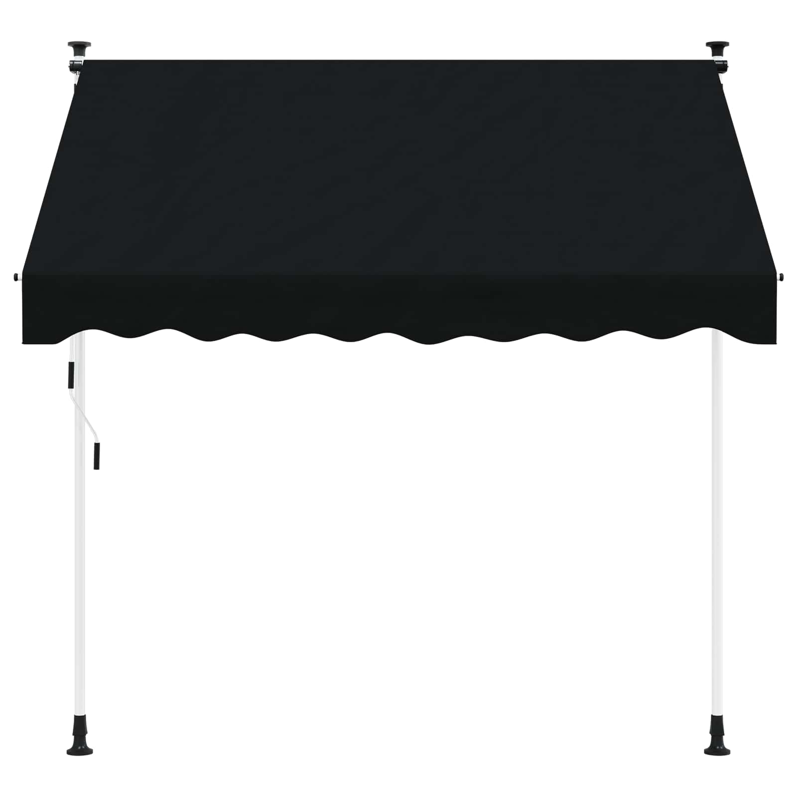 vidaXL Ręczna markiza zwijana Czarny 150 cm