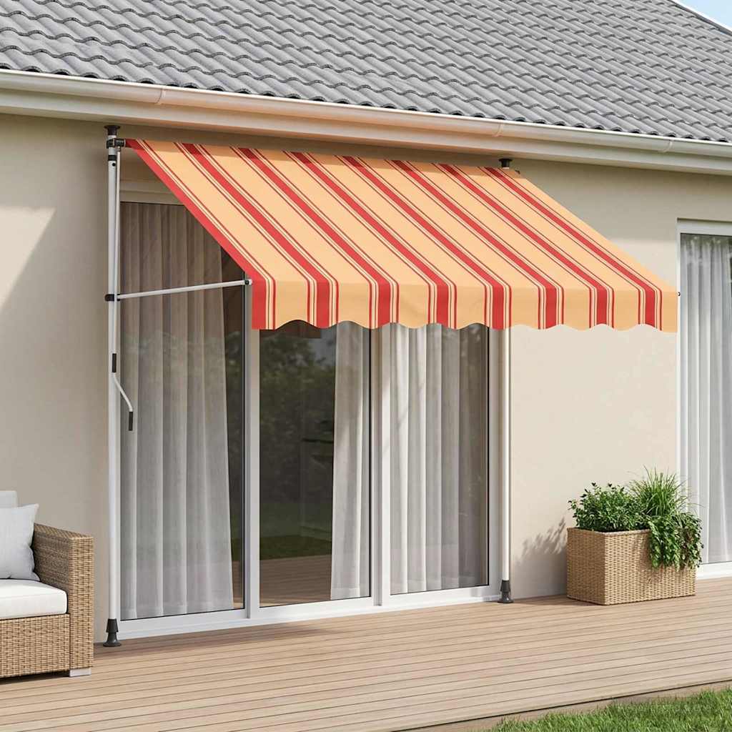 vidaXL Ręczna markiza zwijana Wielokolorowe 300 x 115 x 300 cm