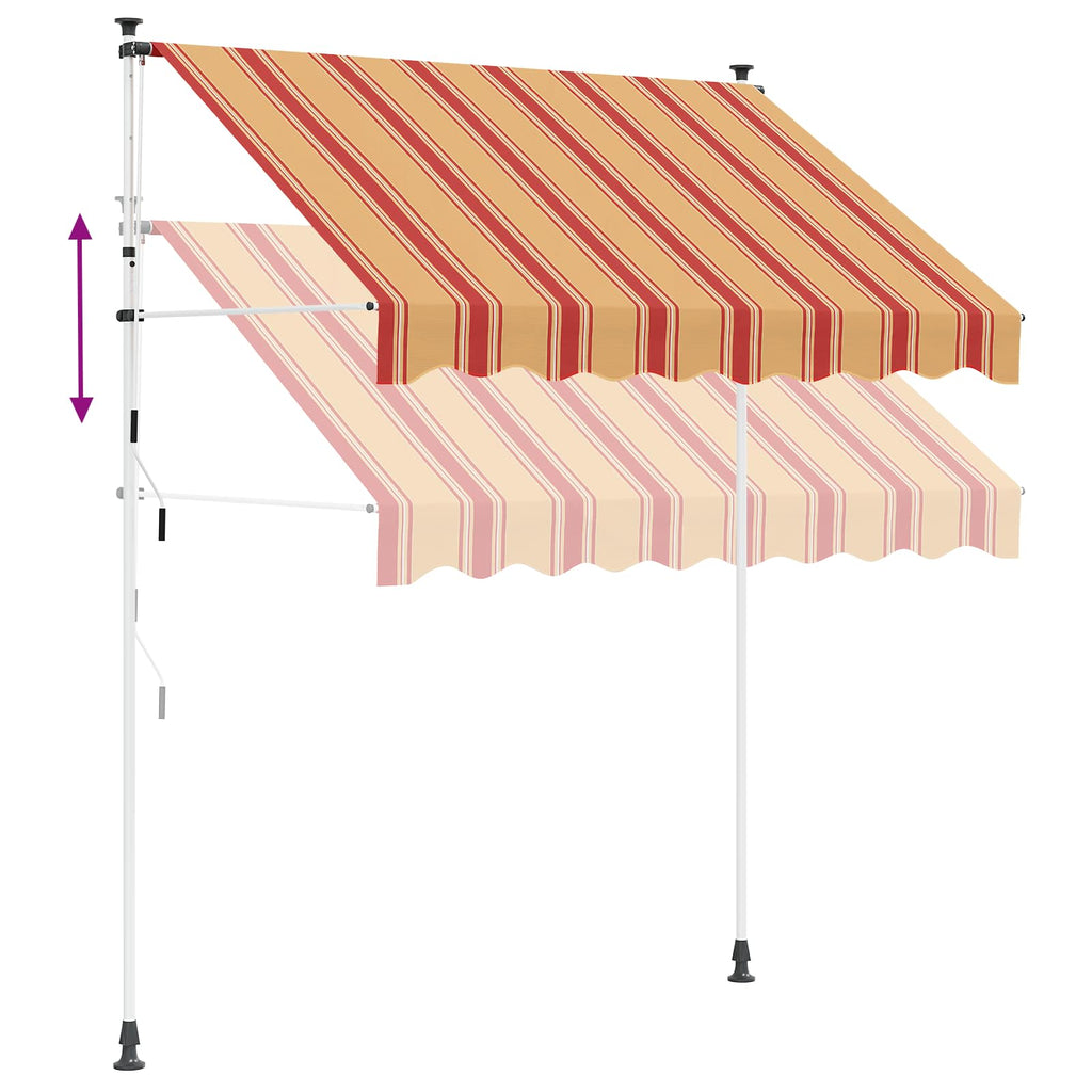 vidaXL Ręczna markiza zwijana Wielokolorowe 300 x 115 x 300 cm