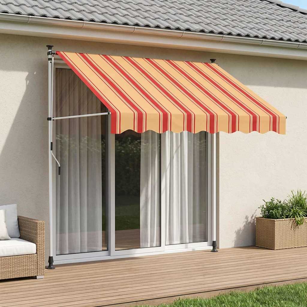 vidaXL Ręczna markiza zwijana Wielokolorowe 400 x 115 x 300 cm