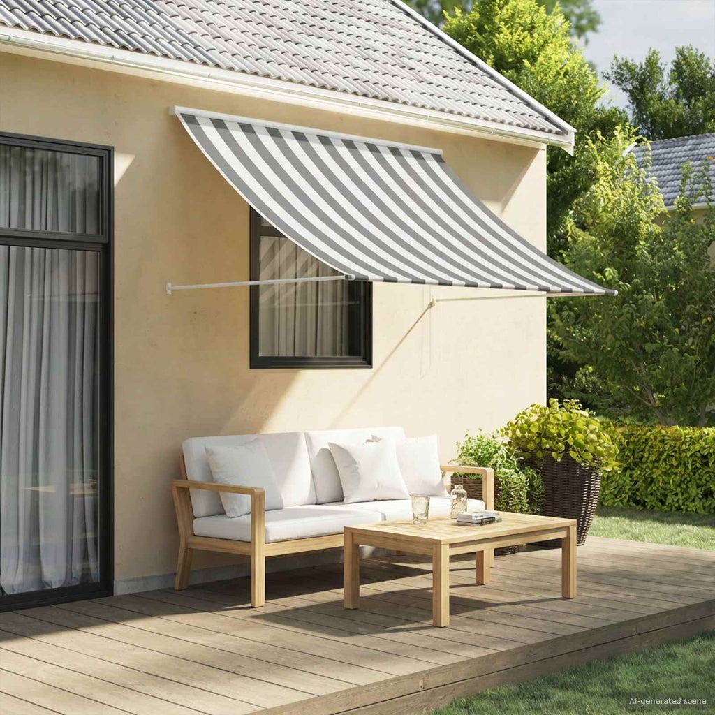 vidaXL Markiza Antracytowy i biały 200 x 150 cm