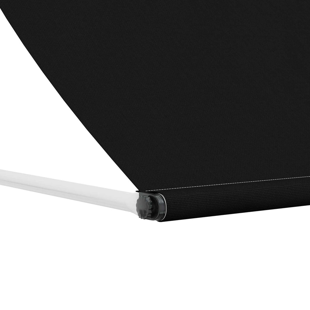vidaXL Markiza Czarny 250 x 150 cm 180 g / m² Poliester z powłoką PU