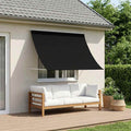 vidaXL Markiza Czarny 400 x 150 cm 180 g / m² Poliester z powłoką PU