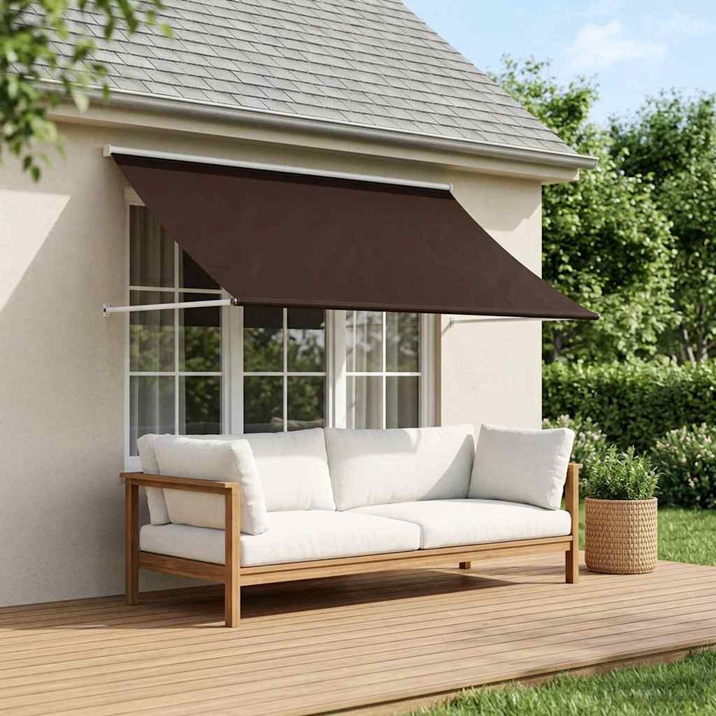 vidaXL Markiza brązowy 100 x 150 cm 180 g / m² Poliester z powłoką PU